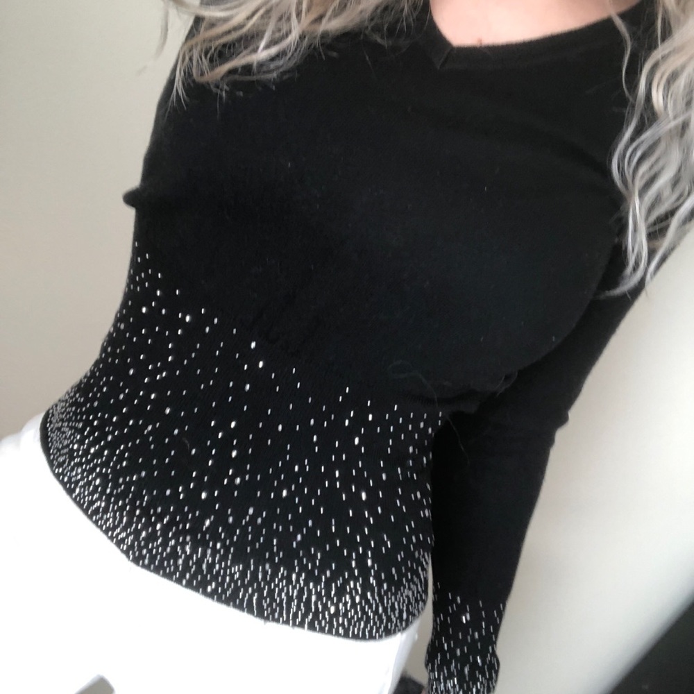 NWOT Black Embellished Sweater